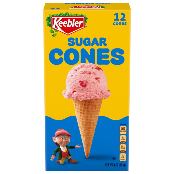 Keebler Sugar Ice Cream Cones - 12 ct
