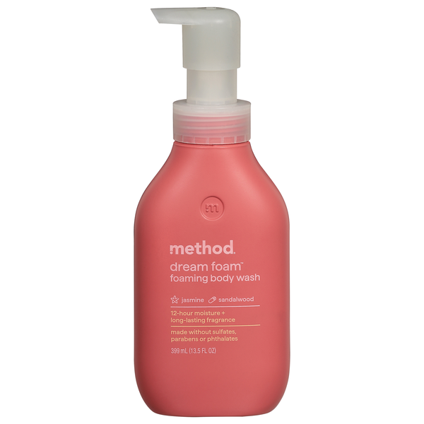 Method Dream Foam Jasmine & Sandalwood Foaming Body Wash Pump