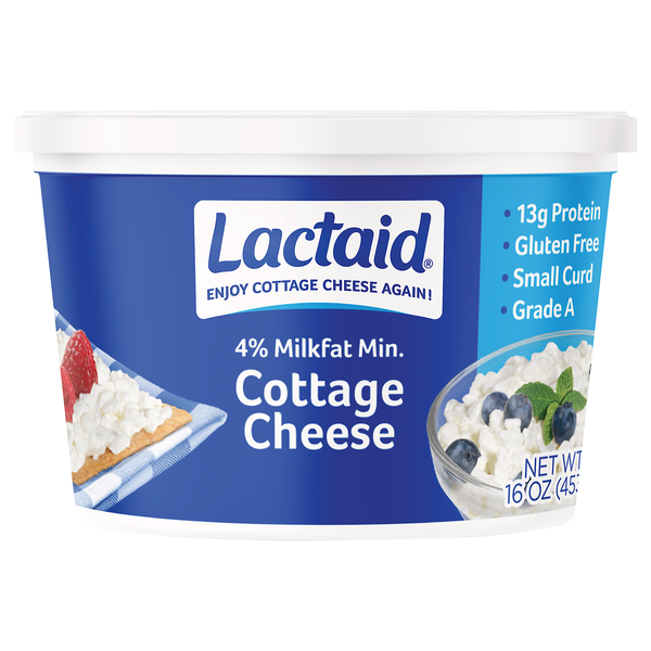 Lactaid Lactose Free 4% Small Curd Cottage Cheese
