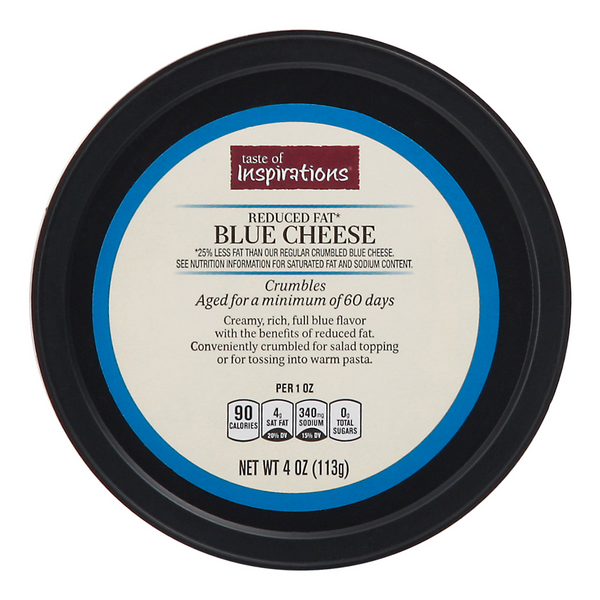 Save on Taste of Inspirations Blue Cheese Crumbles Reduced Fat Order