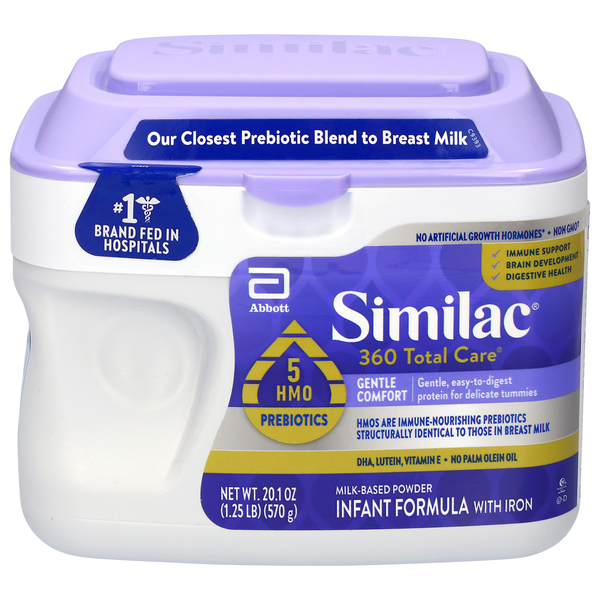 Similac 360 Total Care Gentle Comfort Milk-Based Infant Formula Powder