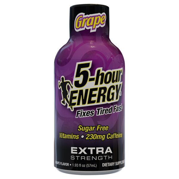 5-Hour Extra Strength Sugar Free Grape Energy Shot