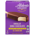 Alden's Organic Vanilla Dark Chocolate Ice Cream Bars - 3 ct