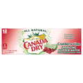 Canada Dry Cranberry Lime Sparkling Seltzer Water - 12 pk