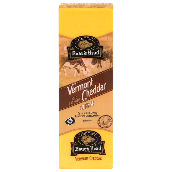 Boar's Head Deli Vermont White Cheddar Cheese (Regular Sliced)
