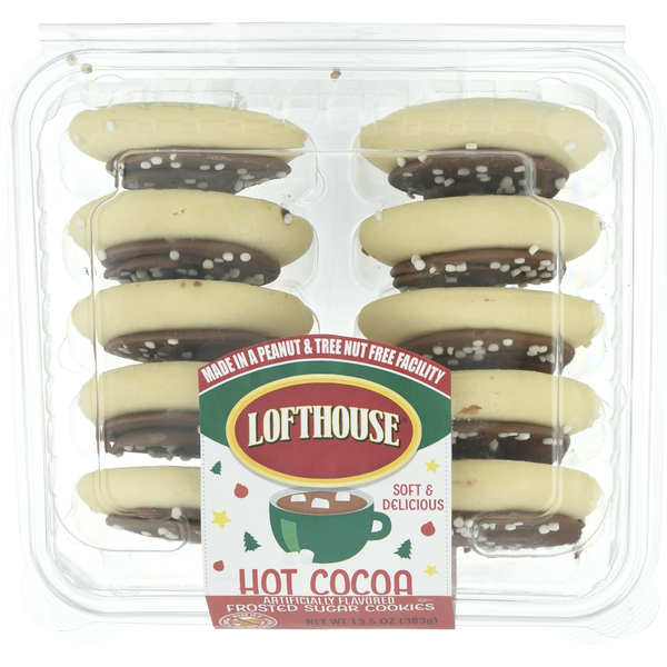 Lofthouse Hot Cocoa Frosted Sugar Cookies