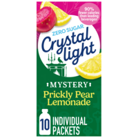 Crystal Light Zero Sugar Mystery Prickly Pear Lemonade Drink Mix