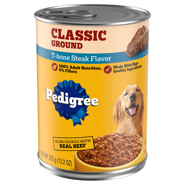 PEDIGREE Chopped Ground Dinner T-Bone Steak Adult Wet Dog Food