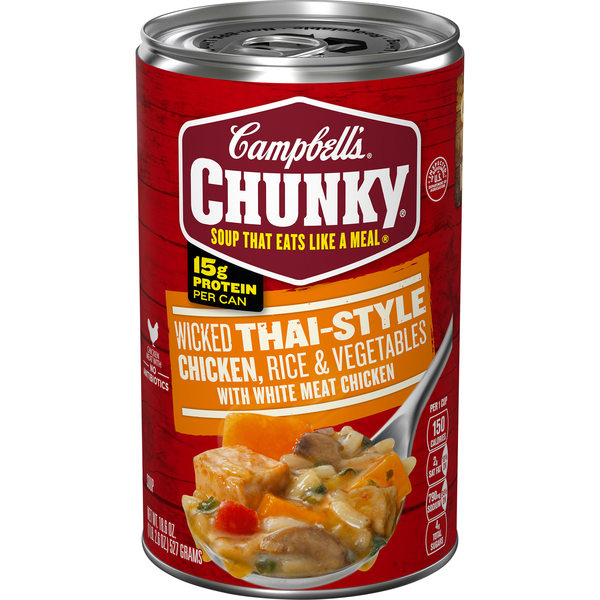 Campbell's Chunky Wicked Thai-Style Chicken Rice & Vegetables Soup