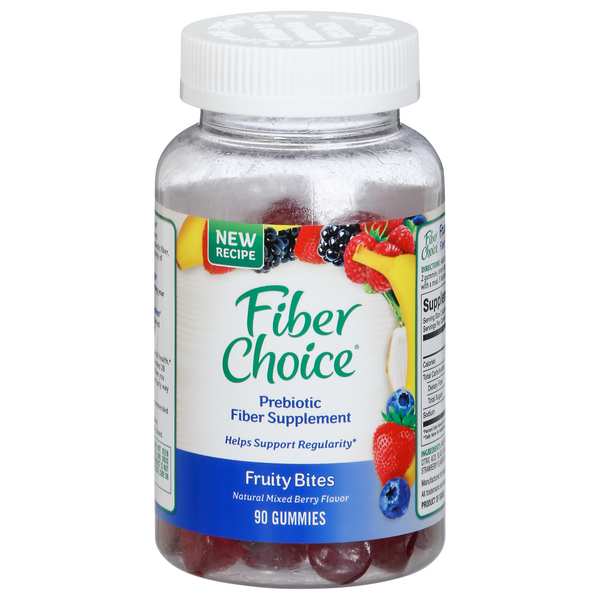 Save on Fiber Choice Prebiotic Fiber Supplement Fruity Bites Gummies