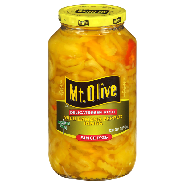 Mt. Olive Delicatessen Style Mild Banana Pepper Rings