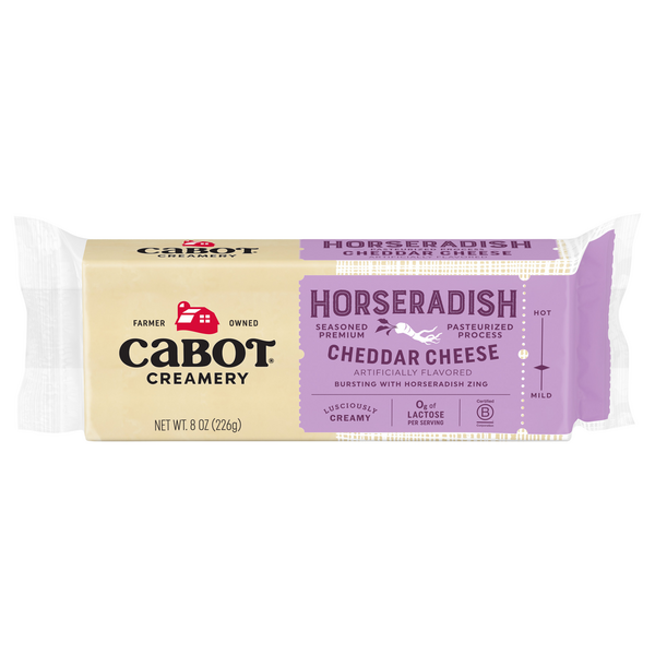 Save on Cabot Cheddar Cheese Horseradish White Chunk Order Online