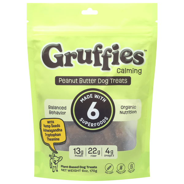 Gruffies Calming Plant-Based Peanut Butter Dog Treats