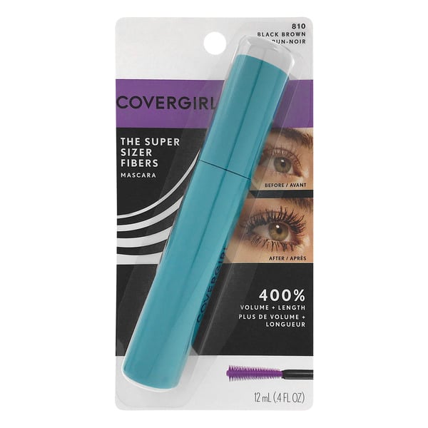 Save on CoverGirl The Super Sizer Fibers Mascara Volume + Length Black