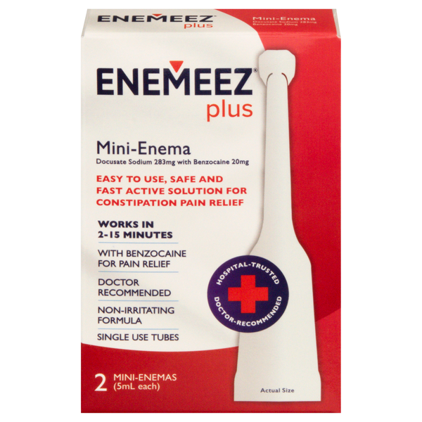 Enemeez Plus Single Use Mini-Enema Tubes