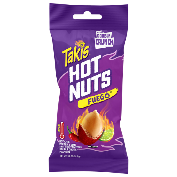 Takis Hot Nuts Hot Chili Pepper Double Crunch Peanuts