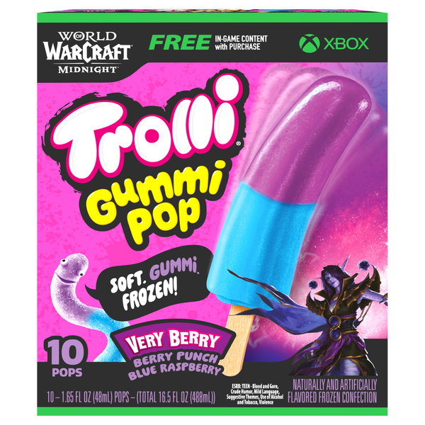 Trolli Very Berry Gummi Pops - 10 ct Frozen