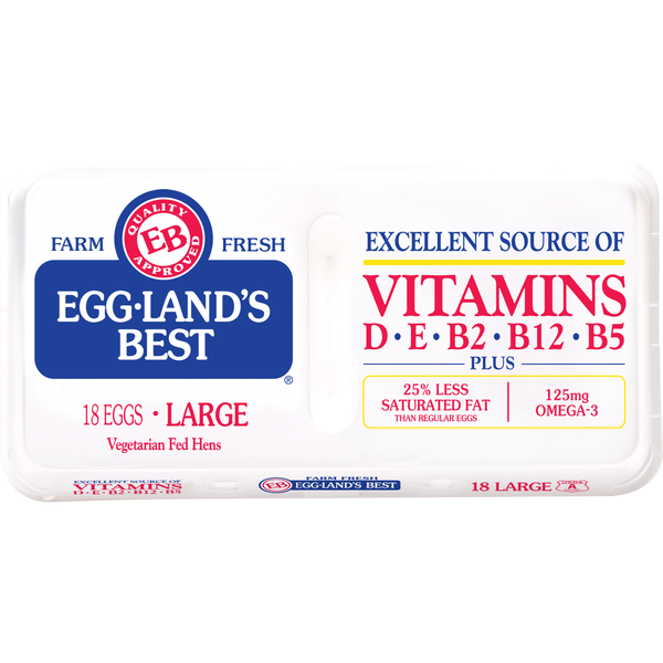 Eggland's Best Vegetarian Fed Large White Eggs