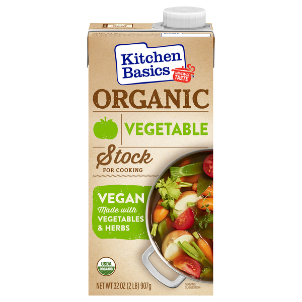 Kitchen Basics Organic Vegan Vegetable Stock For Cooking