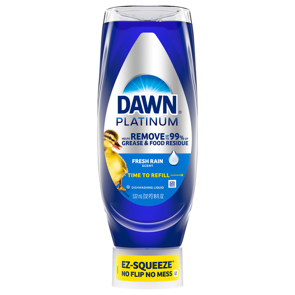 Dawn Platinum EZ-Squeeze Fresh Rain Scent Liquid Dish Soap